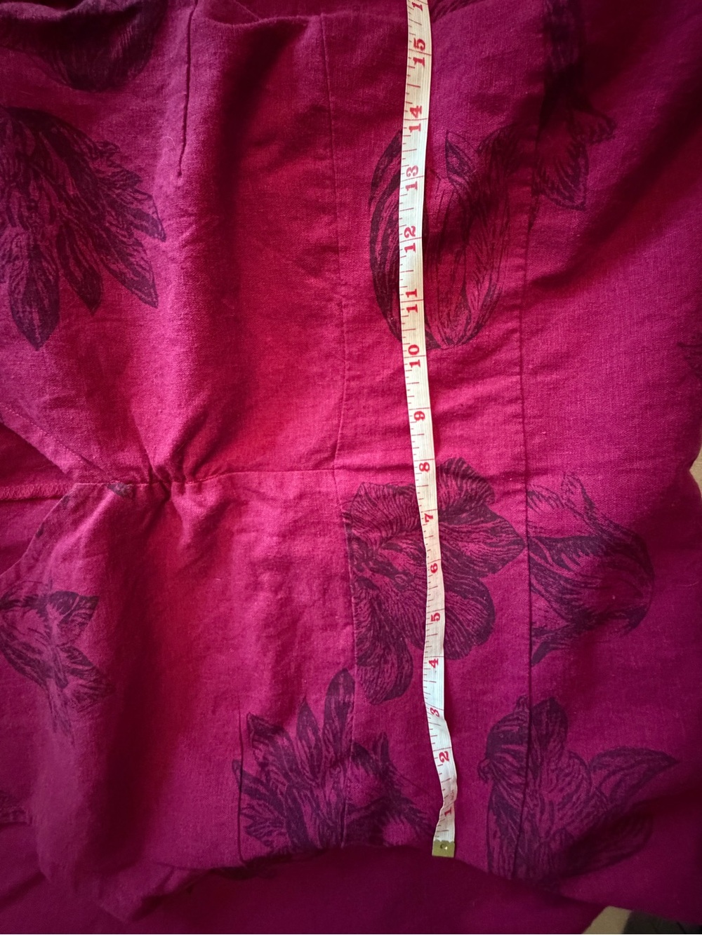 Smoking Lily Fuchsia Pink Linen Dress - Picture 10 of 11
